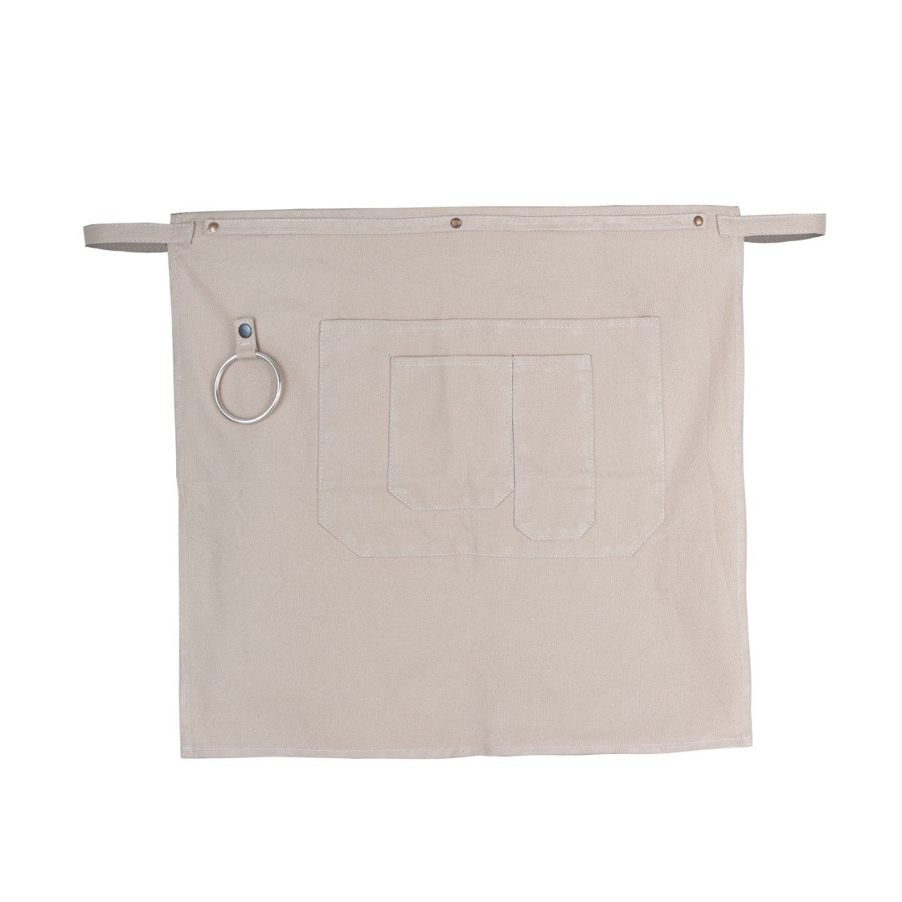 Washable Silver Canvas Half apron cook apron home apron BBQ Apron