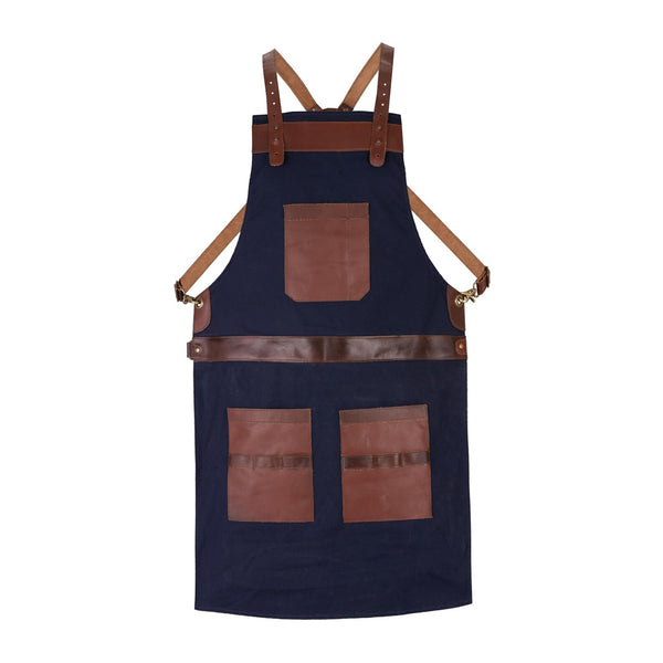 The Essex Canvas Full Grain Handmade Leather Apron