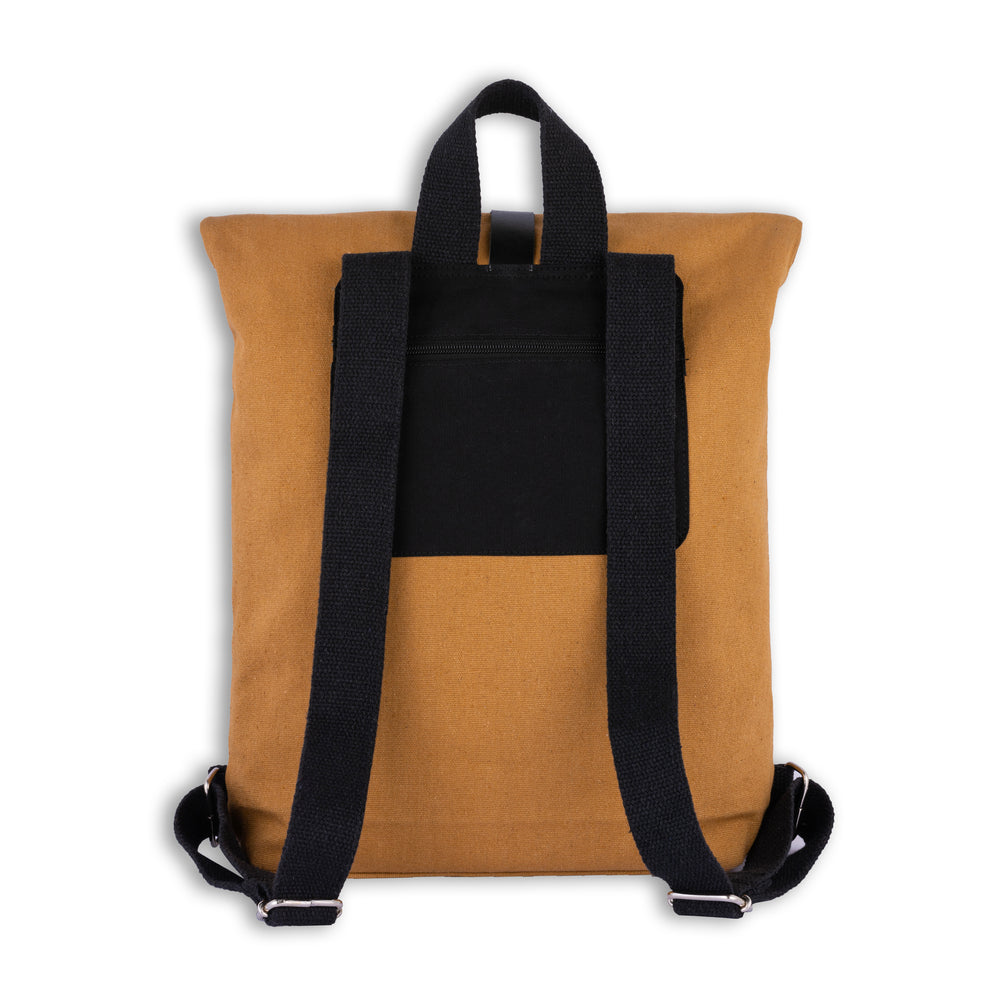canvas and leather backpack uk The Northamptonshire London Brown colored washable Canvas Rucksack