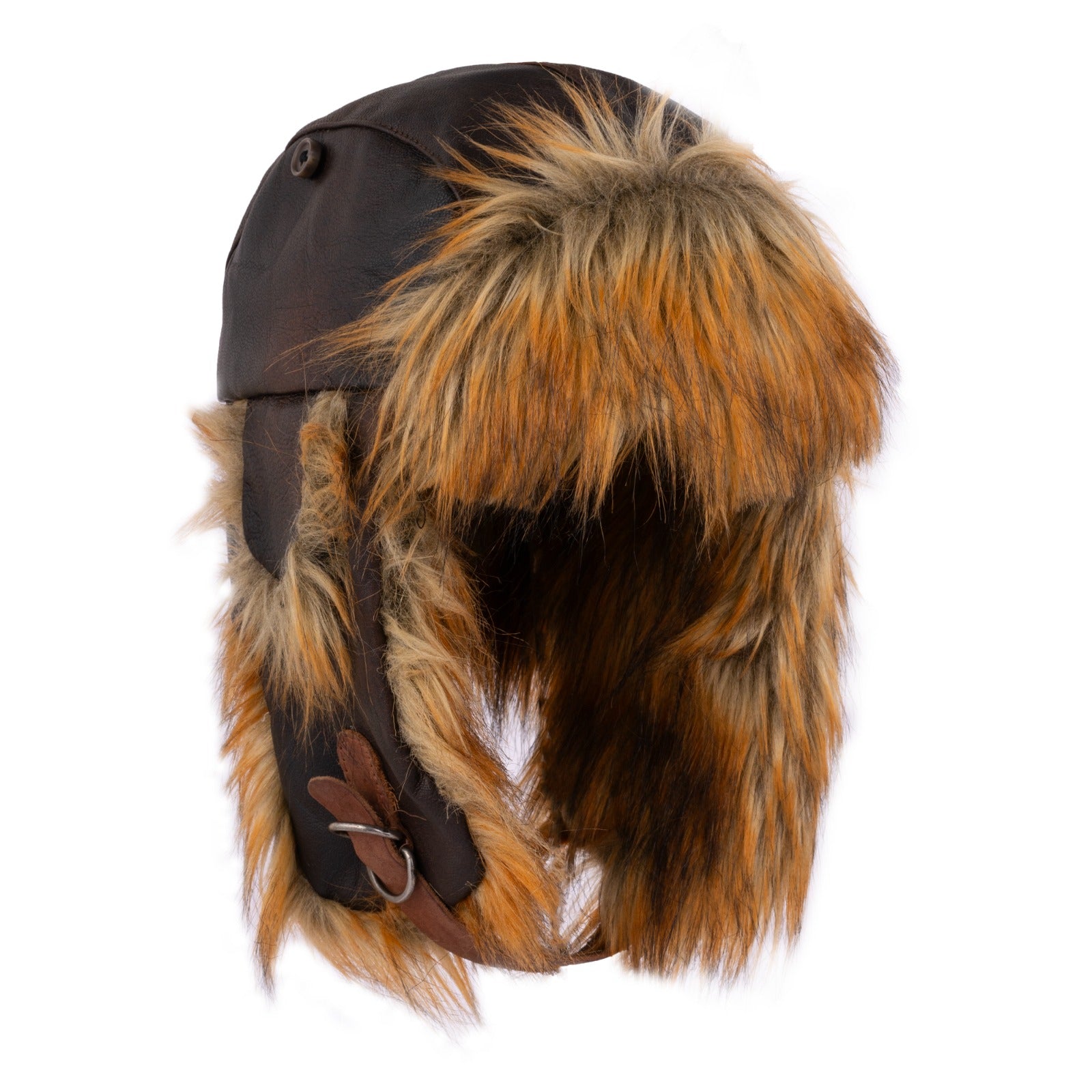 The Derbyshire Bomber Leather Aviator Winter Fur Hat