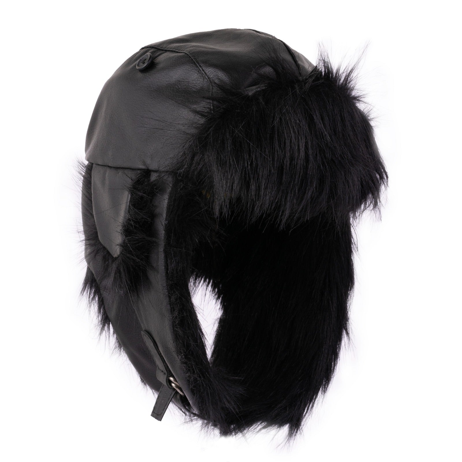 The Hampshire Leather Bomber trapper Ear Flap Winter Fur Hat