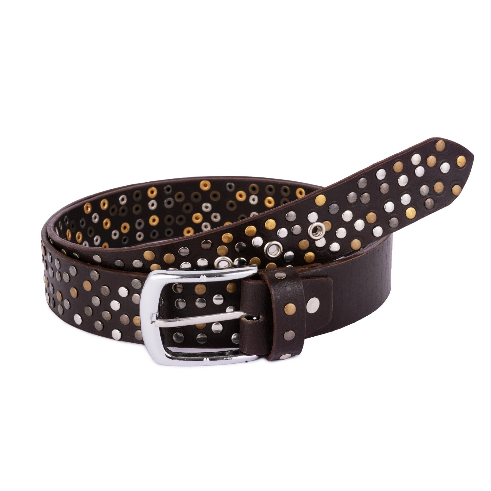 The Devon Brown rock 'n' roll Handmade studded leather belt