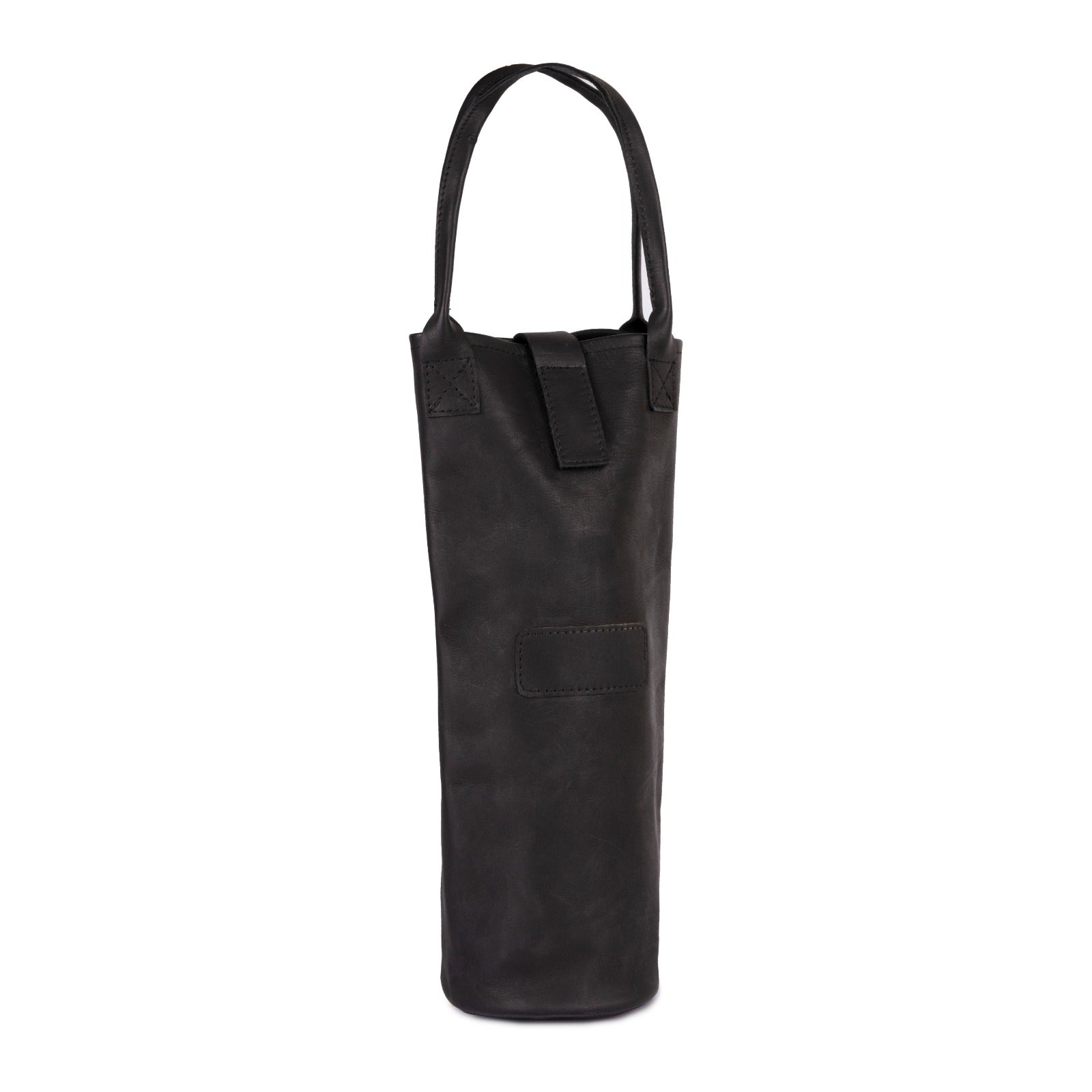 The devon Chocolate brown Leather Wine Bag