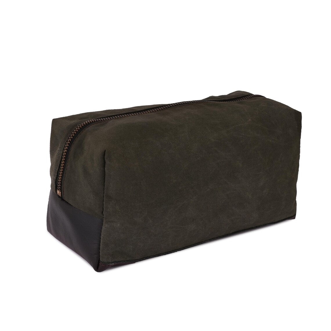 The Derbyshire Waxed Canvas Shaving Bag