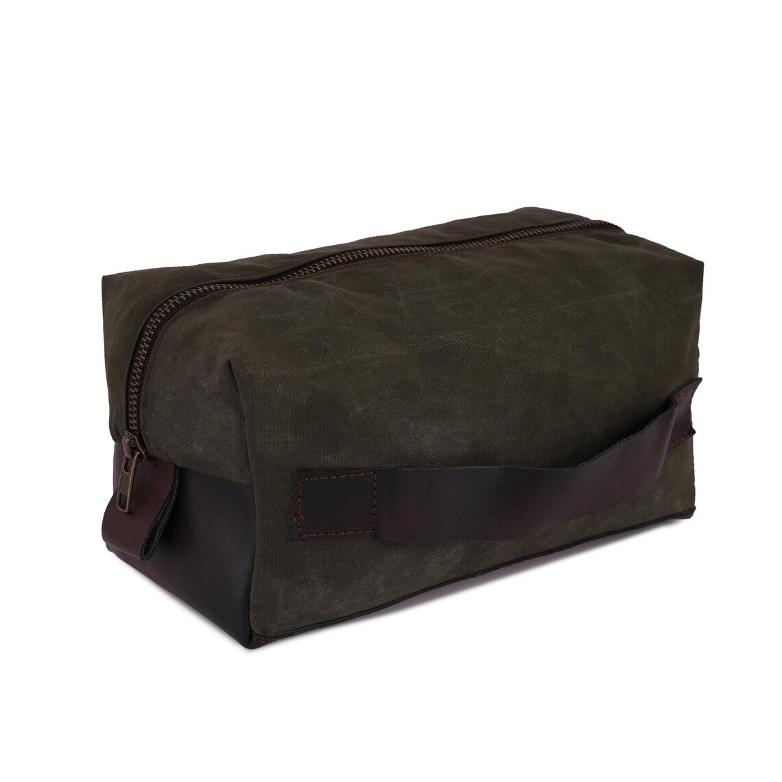 The Derbyshire Waxed Canvas Shaving Bag