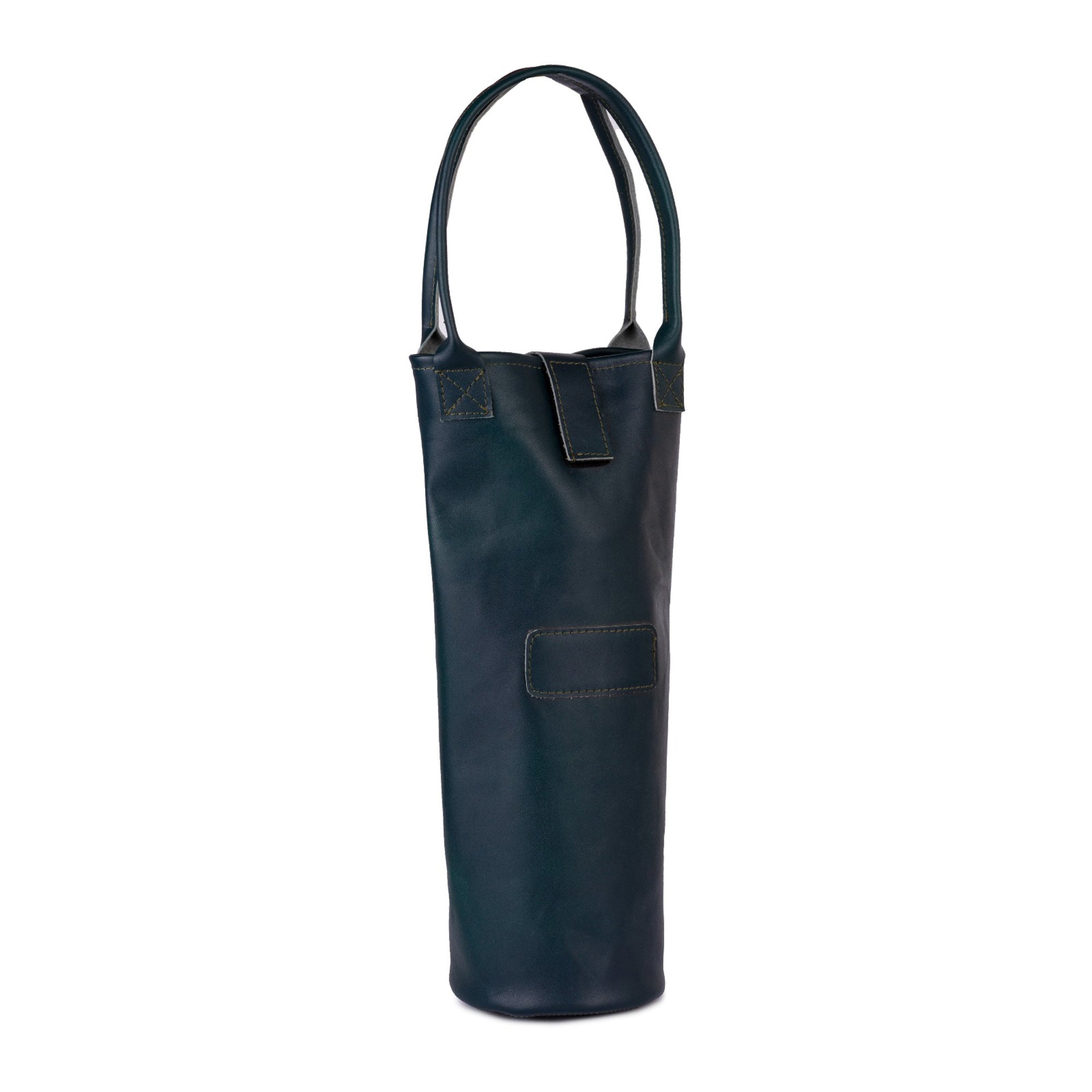 The Berkshire Green Leather Wine bag