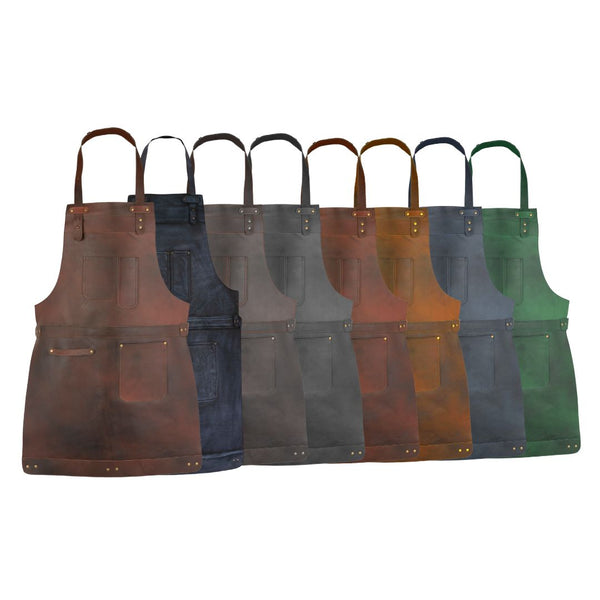The Northamptonshire Full Grain Leather Apron - Free Customized Branding