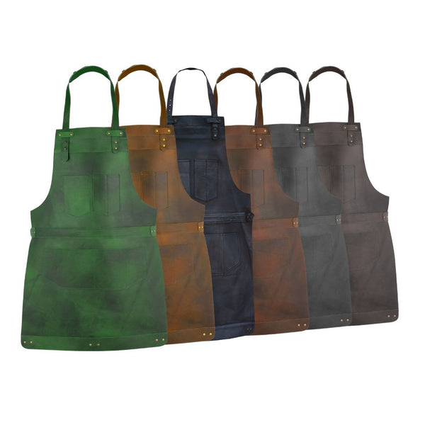 The Berkshire Full Grain Leather Apron - Free Customized Branding
