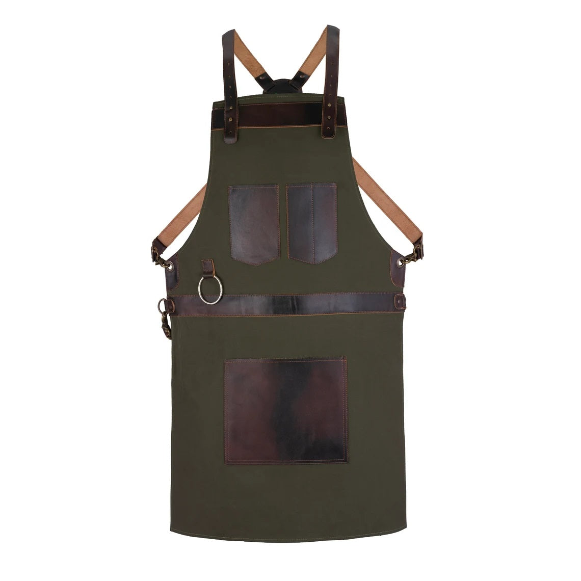 The City of London Green Canvas Crossbody Apron