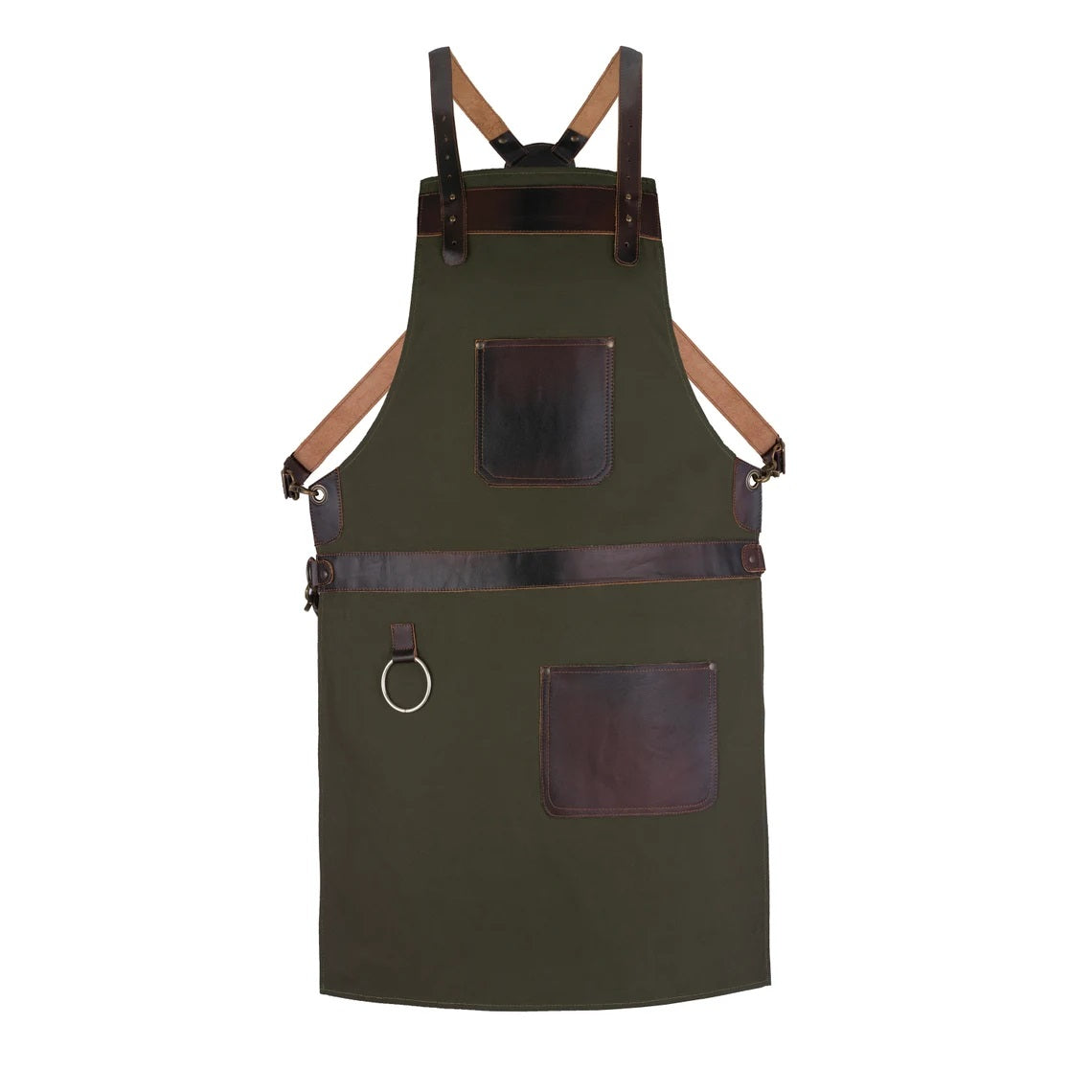 The Essex Green Canvas Crossbody Apron