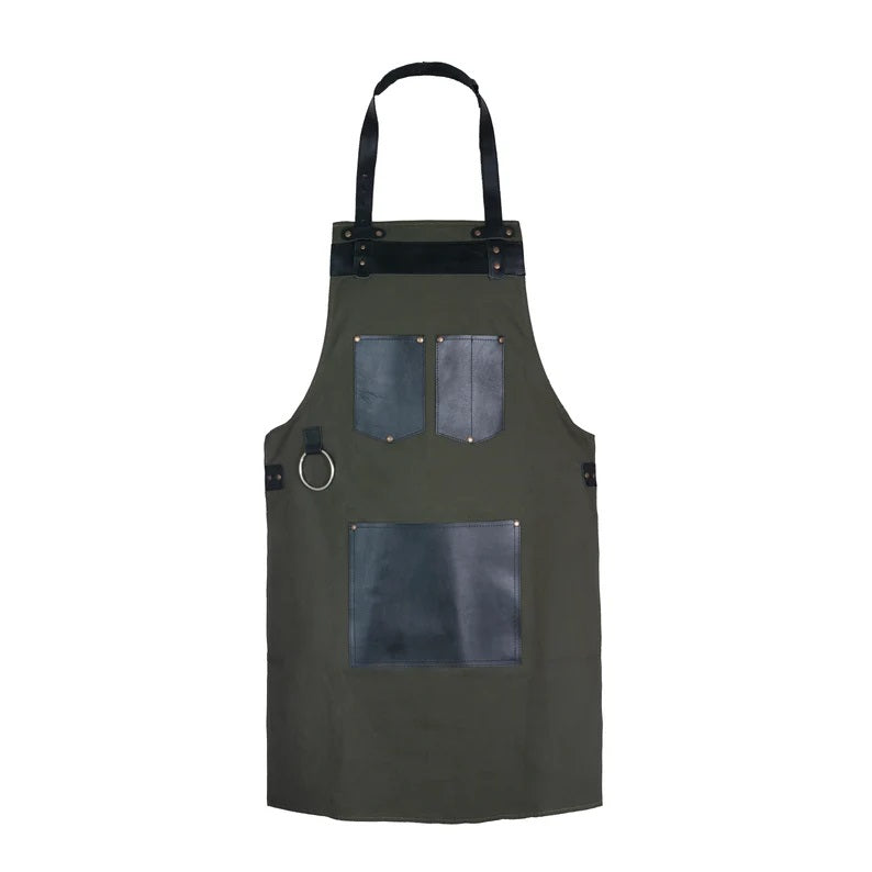 The Berkshire Green Canvas Bib Apron