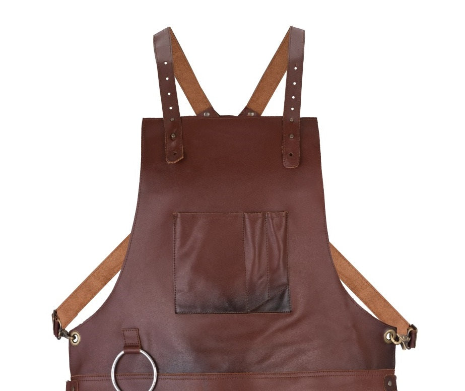 The Riding of Yorkshire Full Grain Leather Crossbody Apron