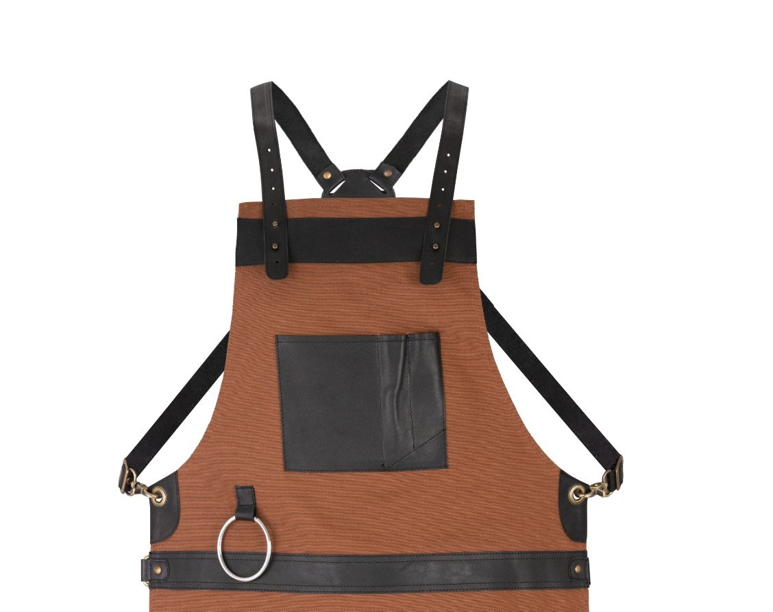 The Worcestershire Brown Canvas Crossbody Bid Apron