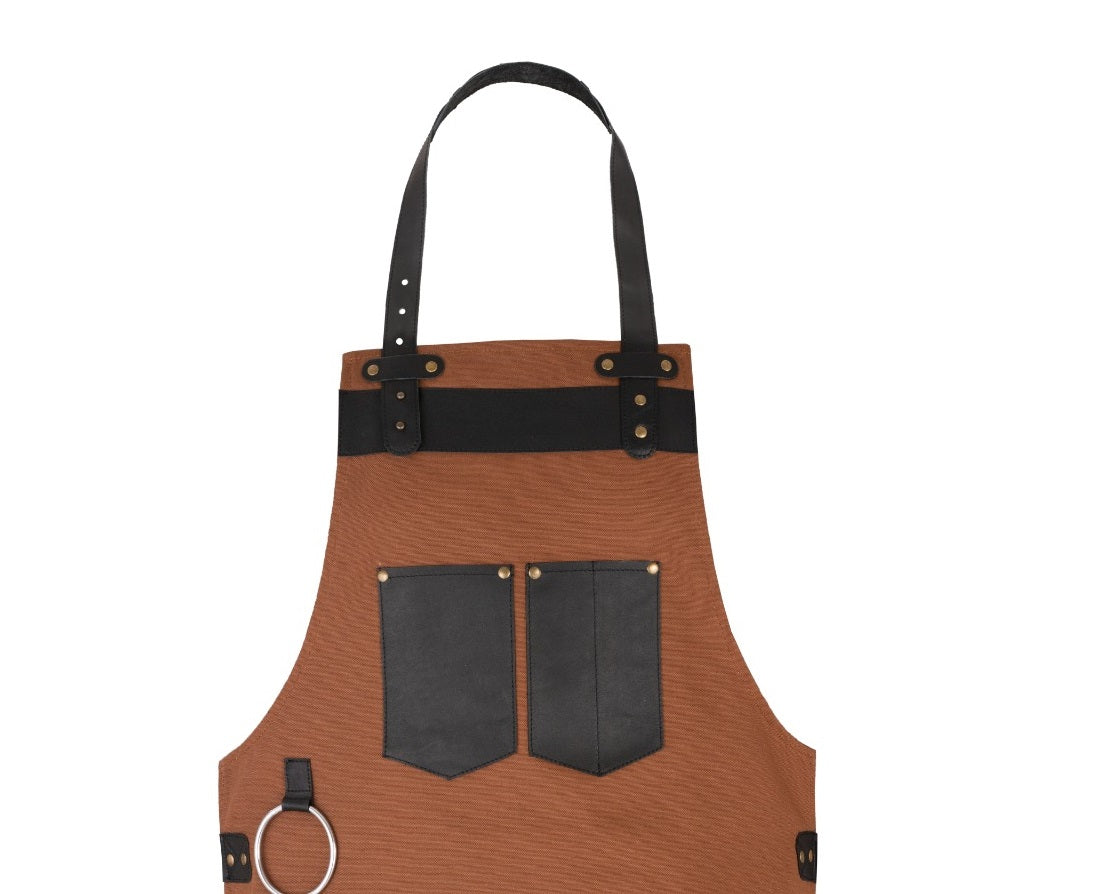 The Cheshire Brown Canvas Apron