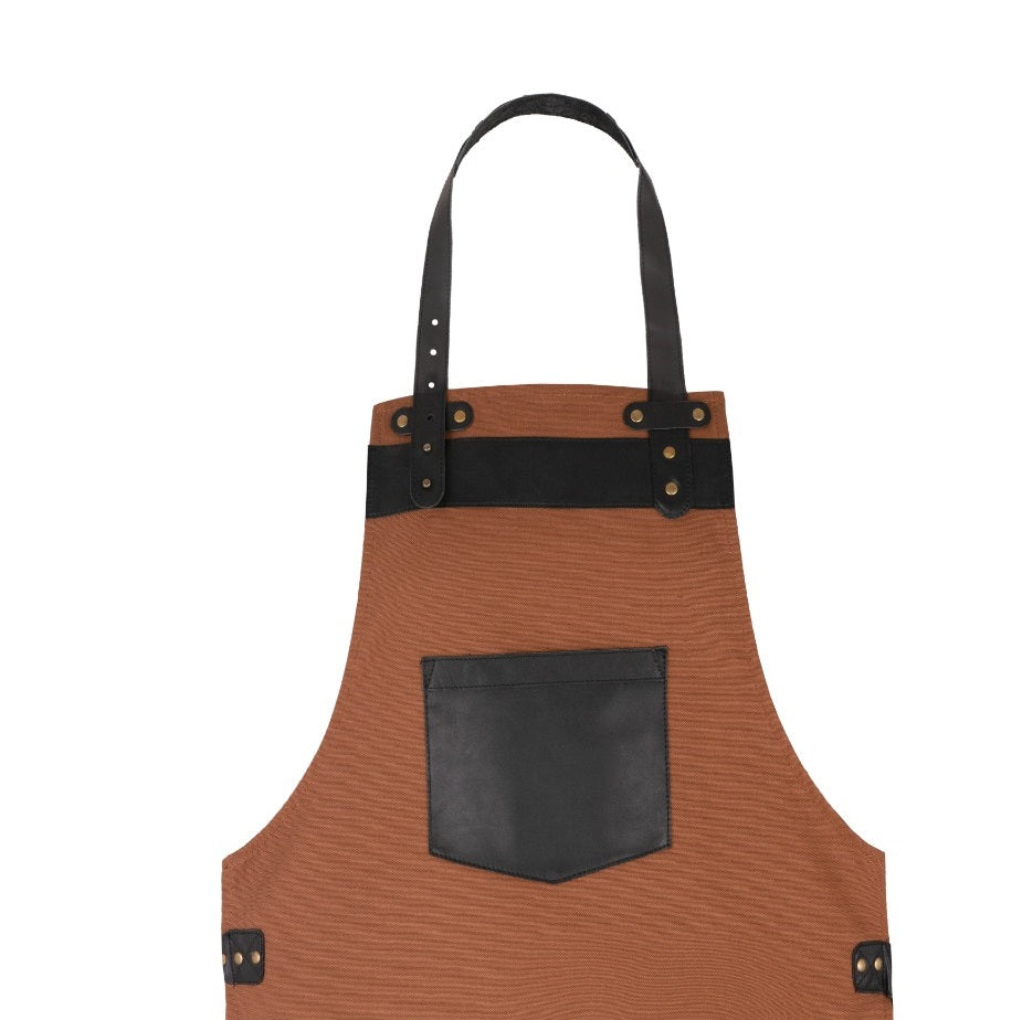 The Bedfordshire Brown Canvas Apron