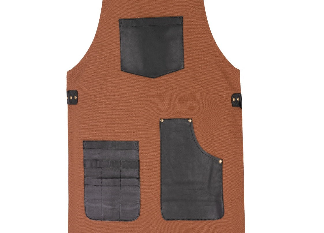 The Bedfordshire Brown Canvas Apron