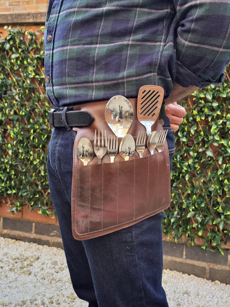 The Bristol Leather Chef utility belt,Knife bag