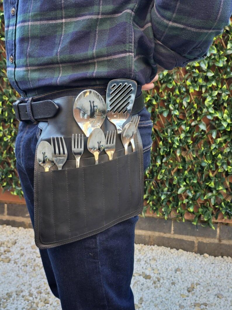 The Bristol Leather Chef utility belt,Knife bag