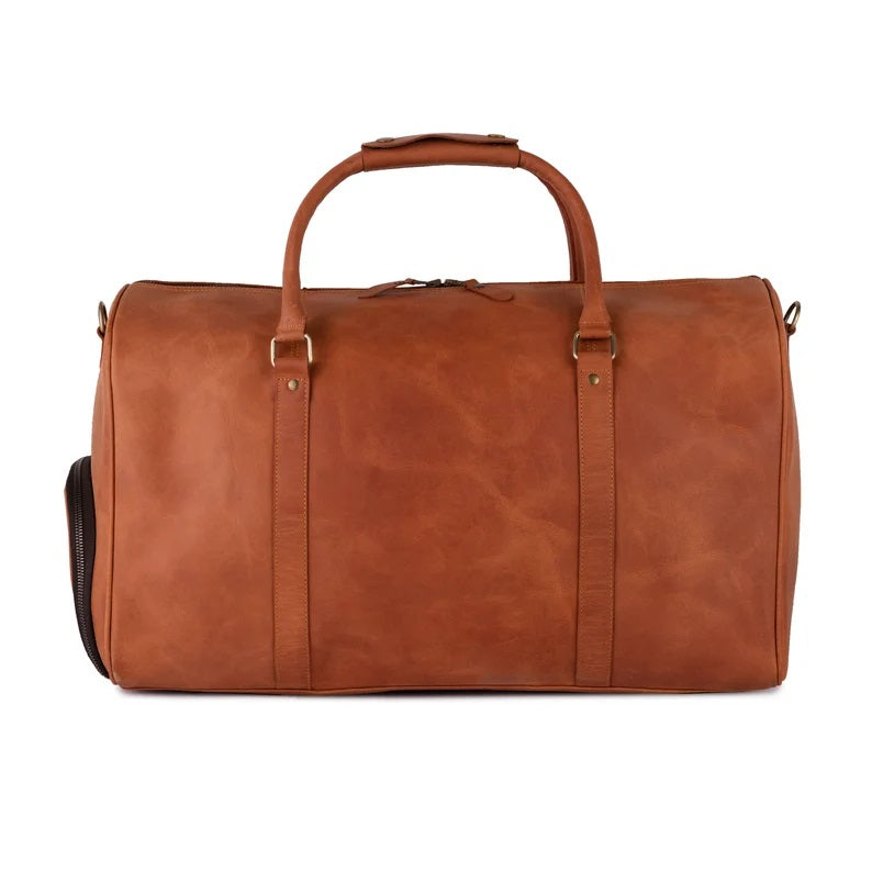 The Bristol Leather Duffle Travel Weekend Luggage Bag