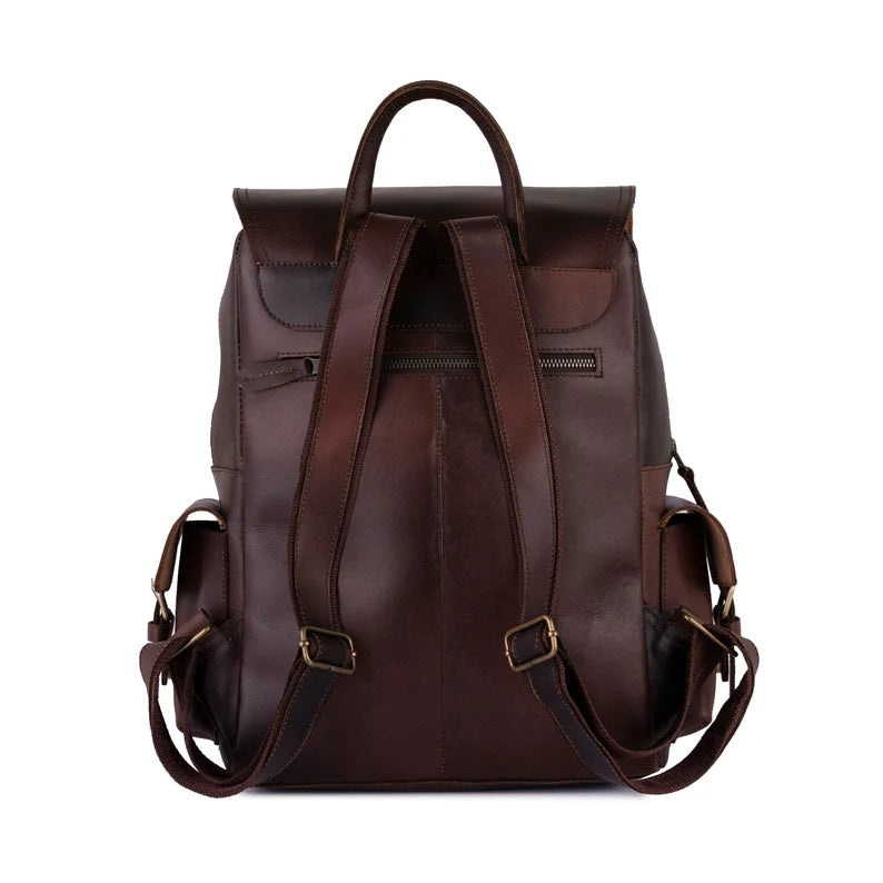 The West Midlands London Dark Brown Handmade Backpack – LEATHERSHIRE