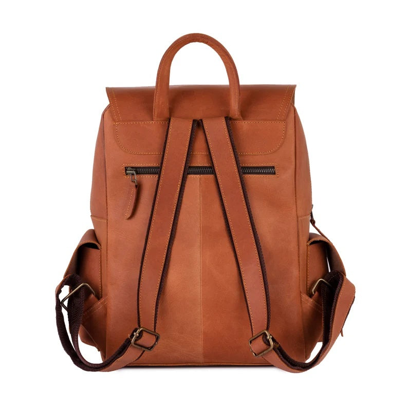 The Lancashire Tan Brown Leather Handmade Backpack