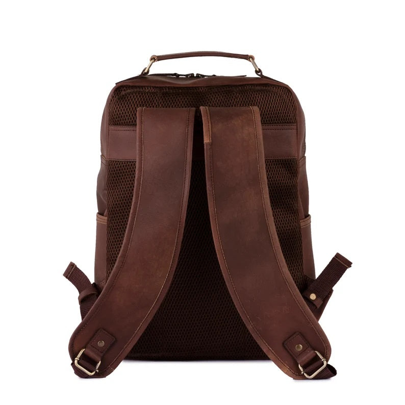 The London Dark Brown Vintage Handmade Backpack