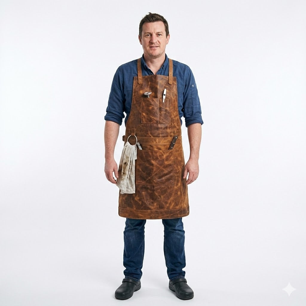 The Crazy Horse Pull up Crossbody Leather apron – LEATHERSHIRE