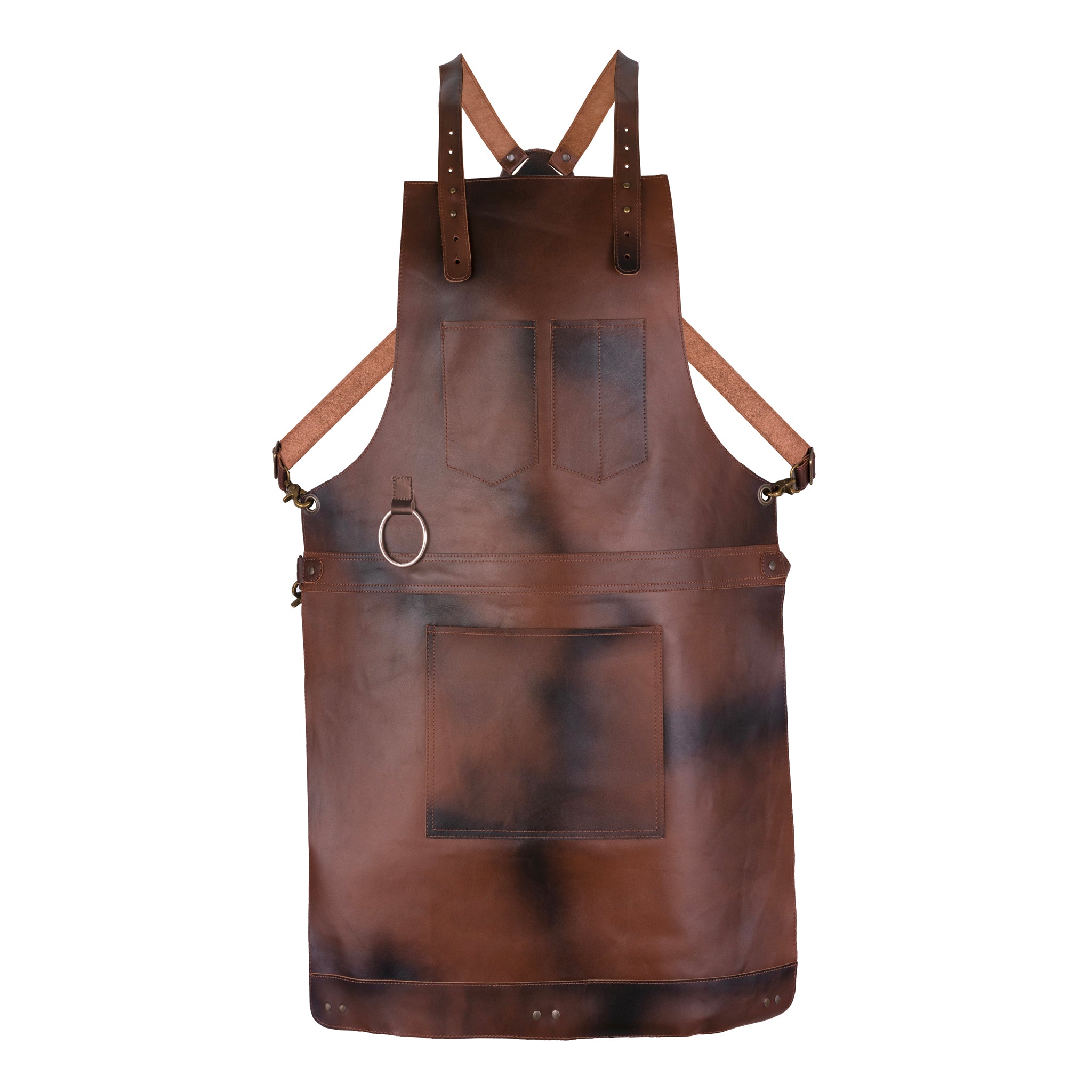 The Northumberland Cognac Brown Full Grain Leather Crossbody Apron