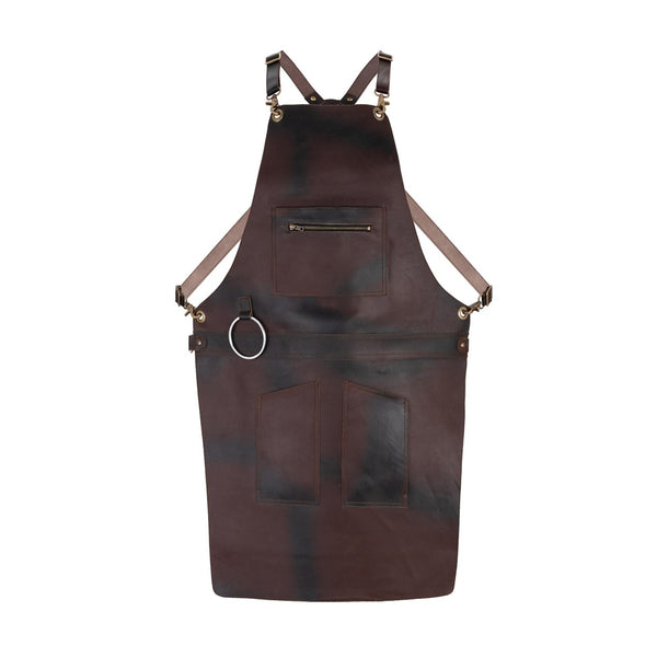 The City of London Full Grain Leather Apron with Zip