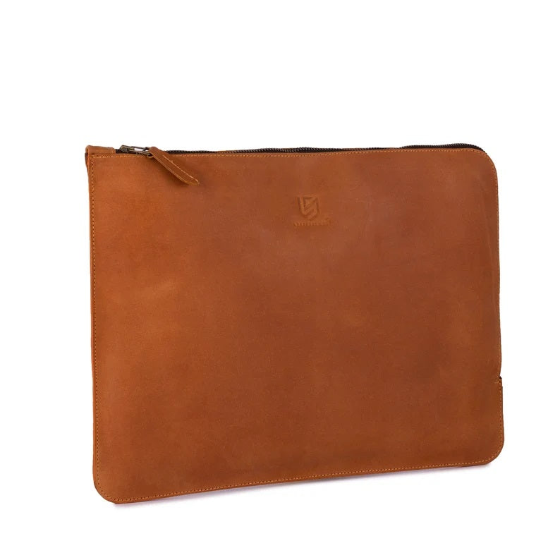 The Wiltshire Tan Brown Leather Sleeve Bag