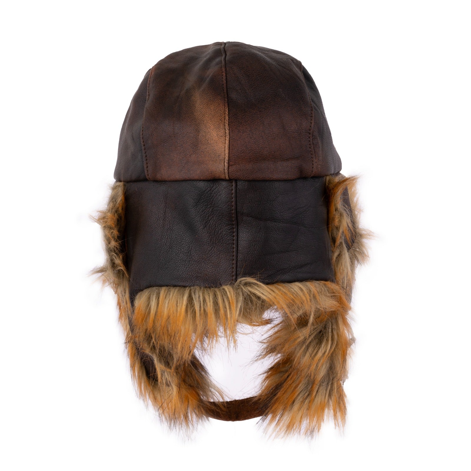 The Derbyshire Bomber Leather Aviator Winter Fur Hat