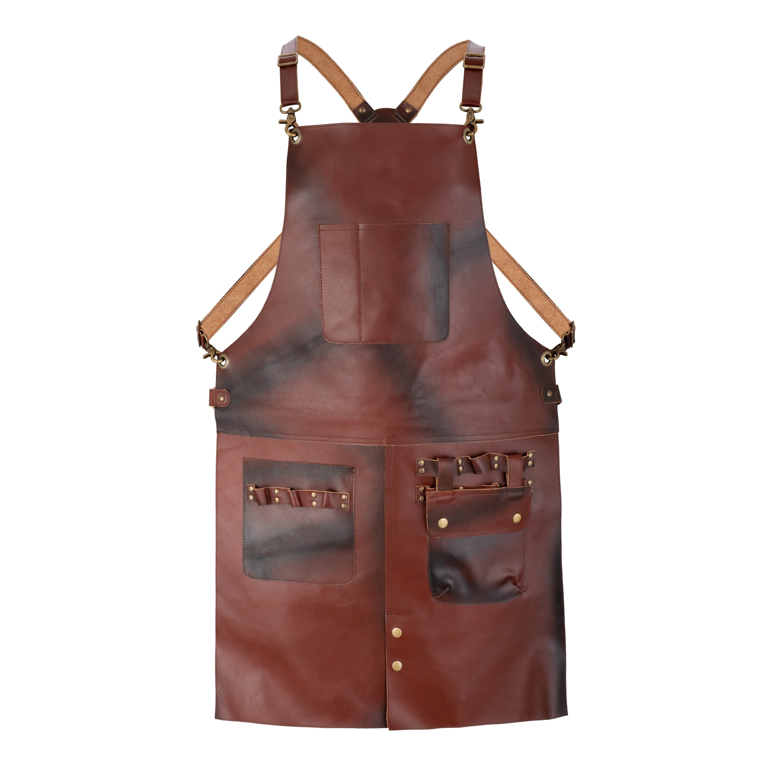 The Cambridgeshire Full Grain Leather Crossback Working Apron