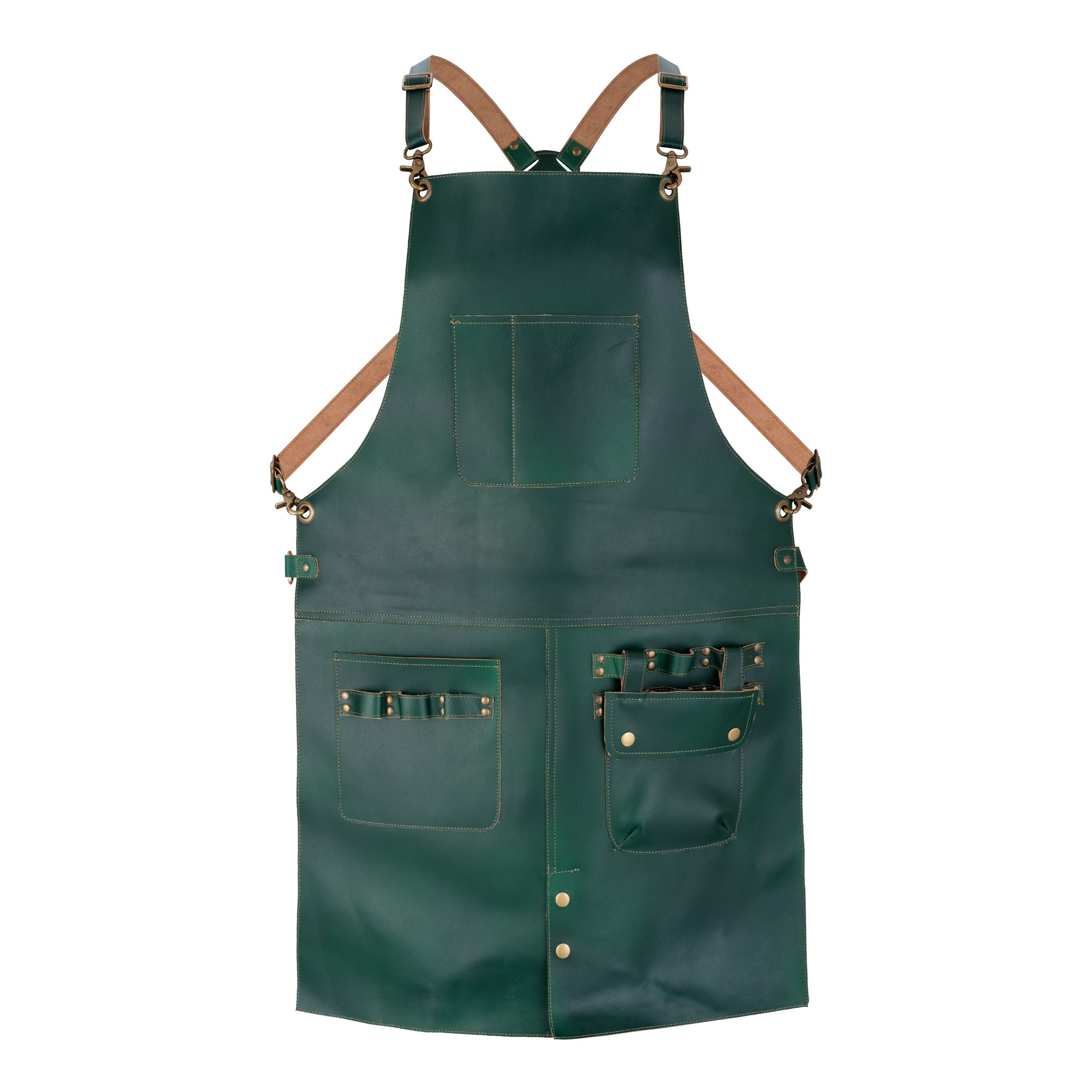 The Cambridgeshire Full Grain Leather Crossback Working Apron