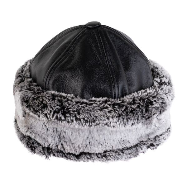 The Cornwall Black Unisex Shearling Goatskin Fur Hat