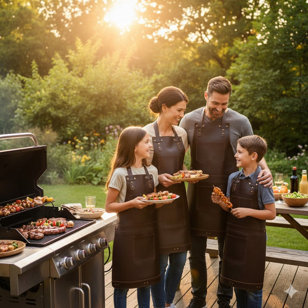 The Northumberland Family Chocolate Brown Full Grain Leather Apron