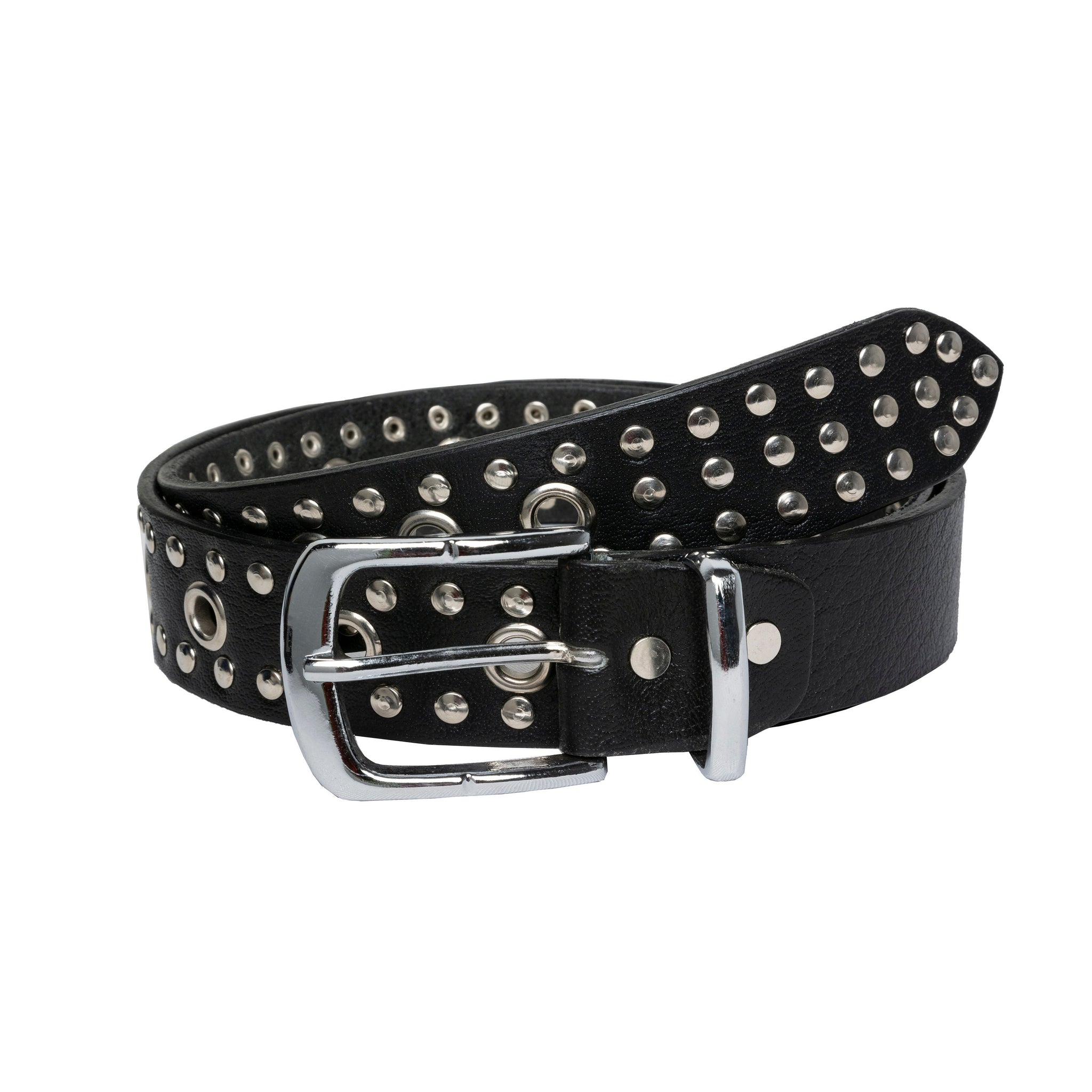 The Cumbria Biker handmade studded bonded leather belt