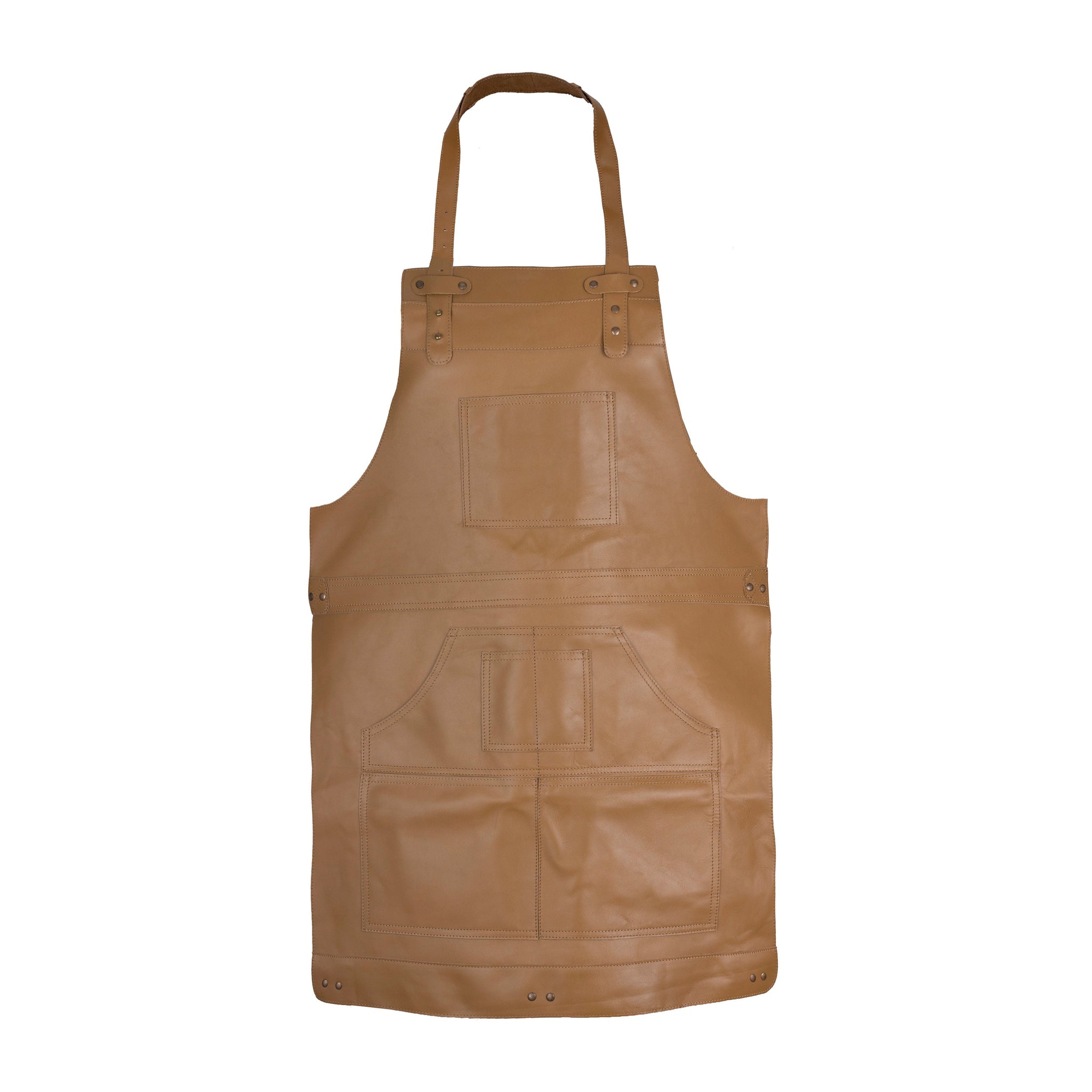 The Tyne and Wear Top Grain Brown Leather Working Apron