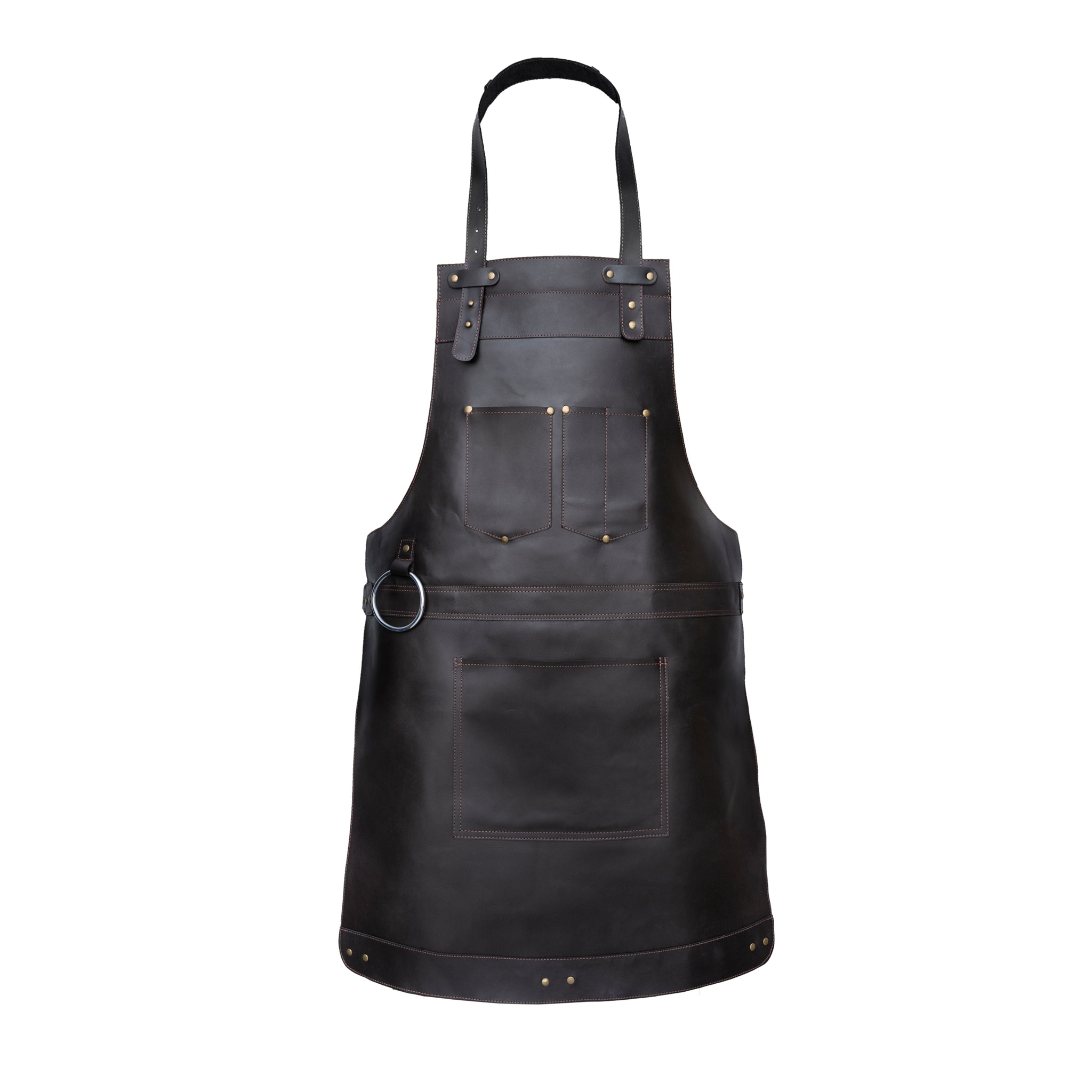 The Northumberland Chocolate Brown Leather Apron