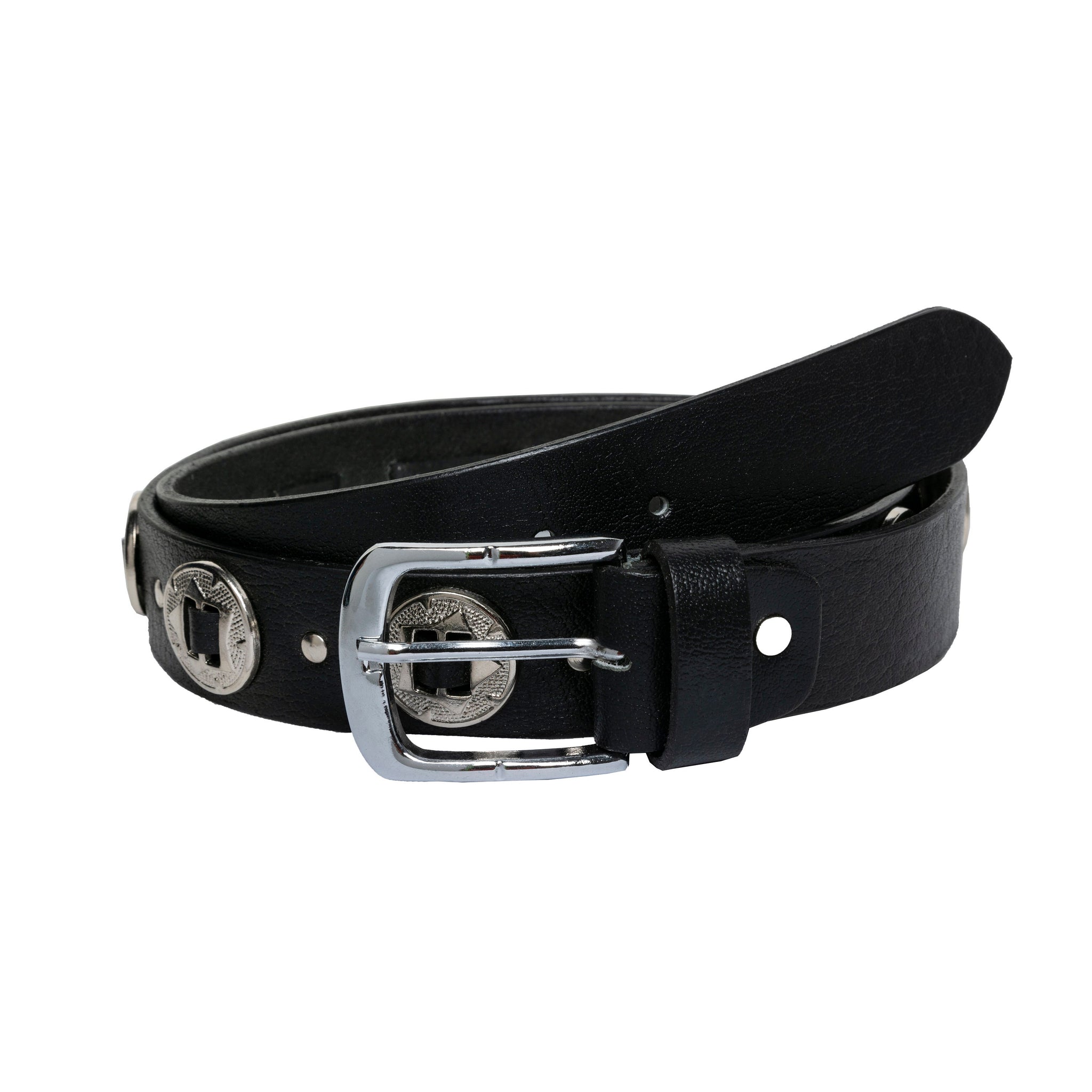 The Oxfordshire Biker handmade Concho handcrafted leather belt