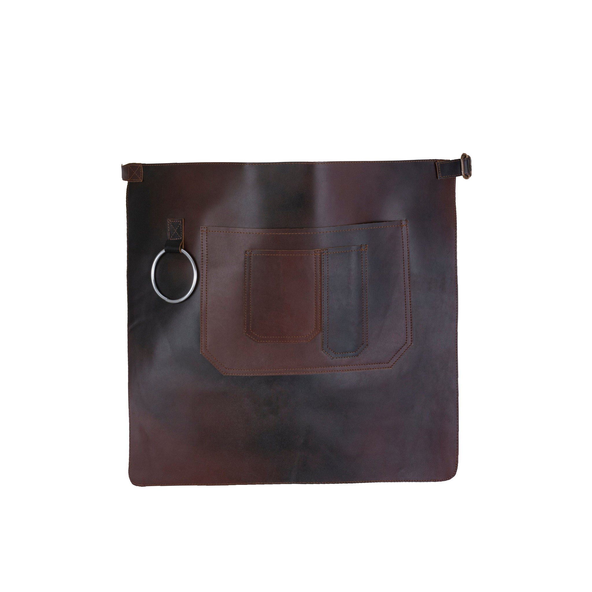 The Bristol Dark Brown Full Grain Half Leather Apron