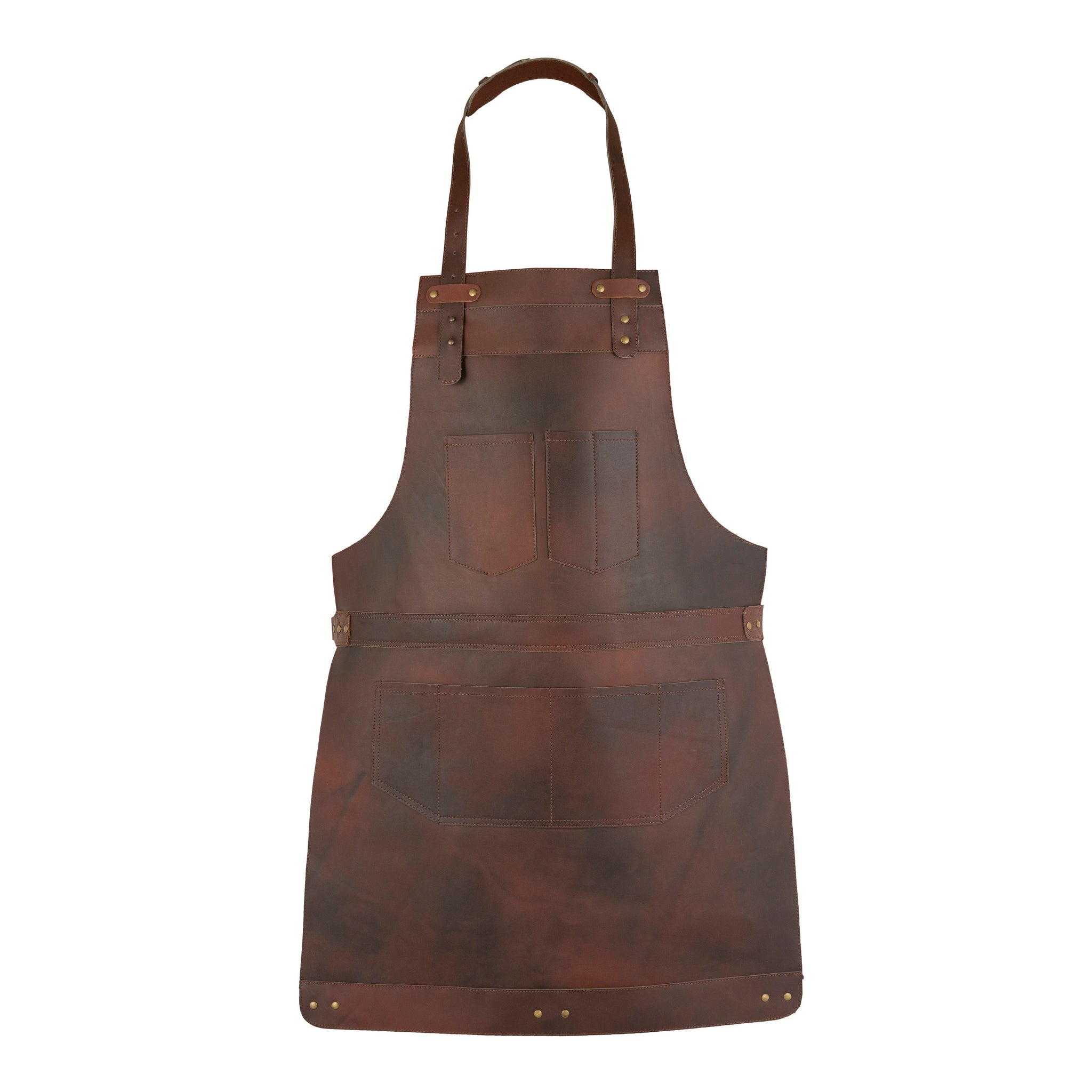 The Berkshire Dark Brown Full Grain Leather Apron