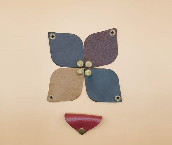 Suffolk Leather Earphone Cable Tie Cord Organizer Wrap Winder