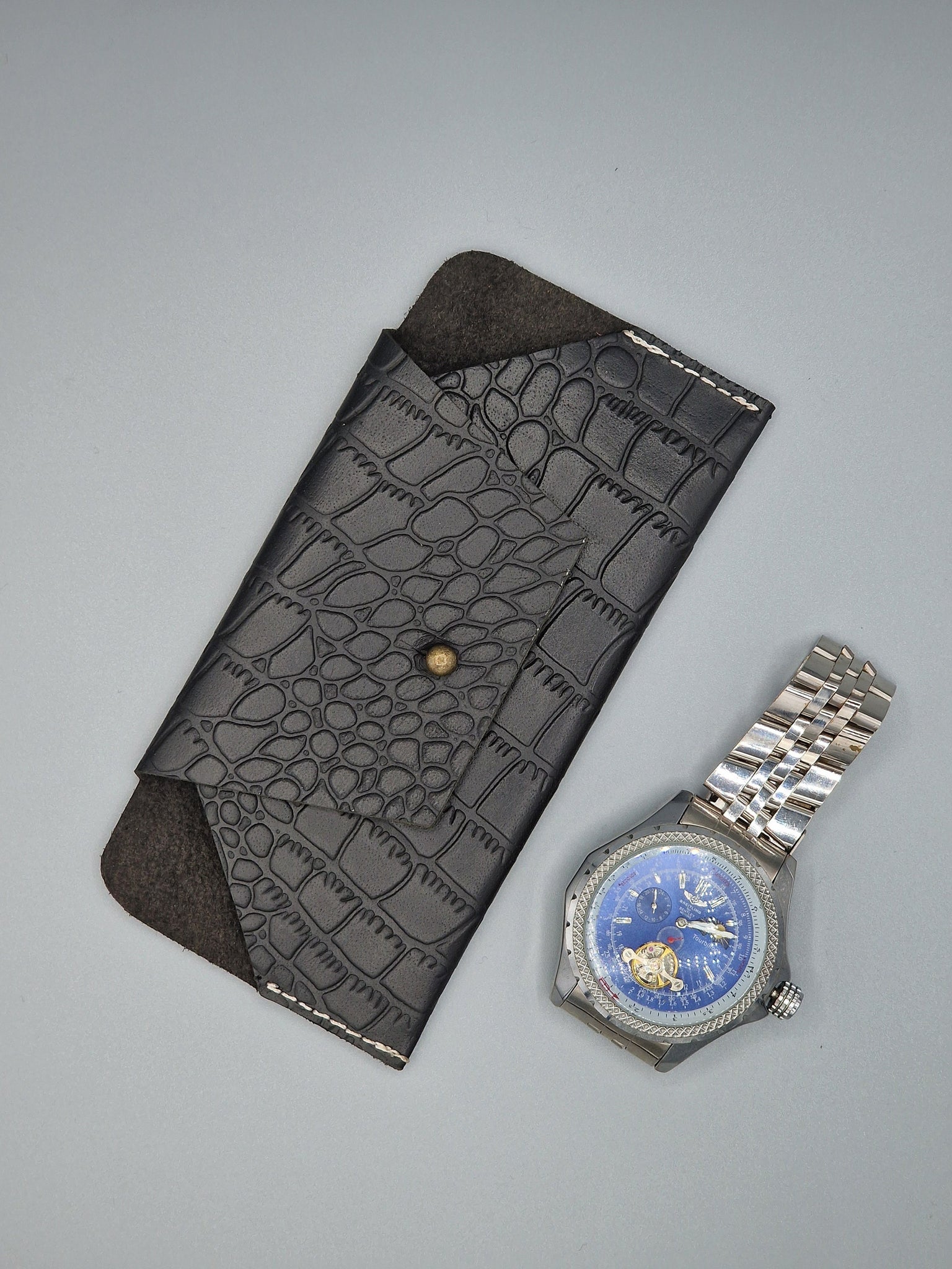 Staffordshire Leather Watch Sleeve Minimalist Holder