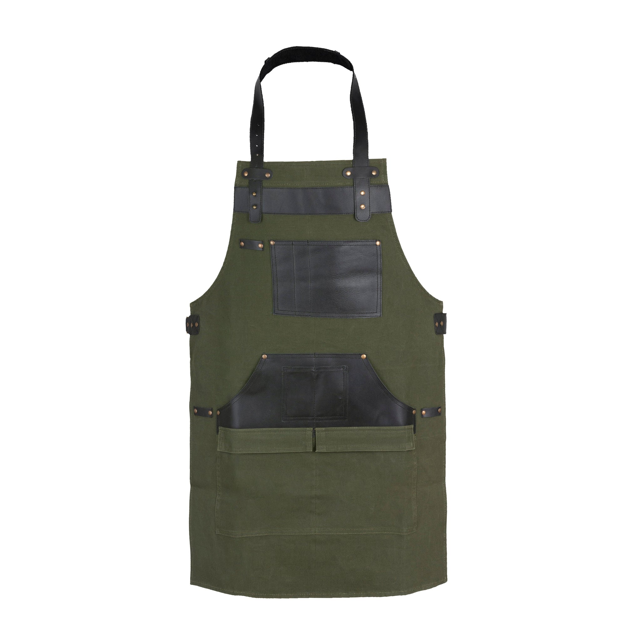 The Essex Olive Green Canvas Apron