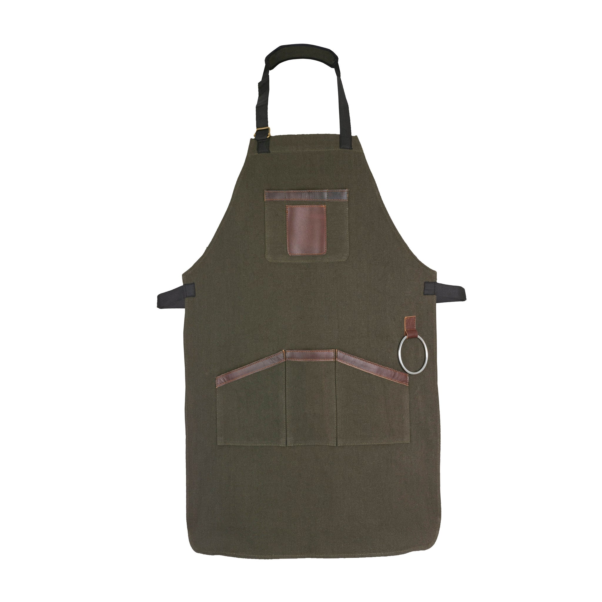 The City of London Olive Green Canvas Apron