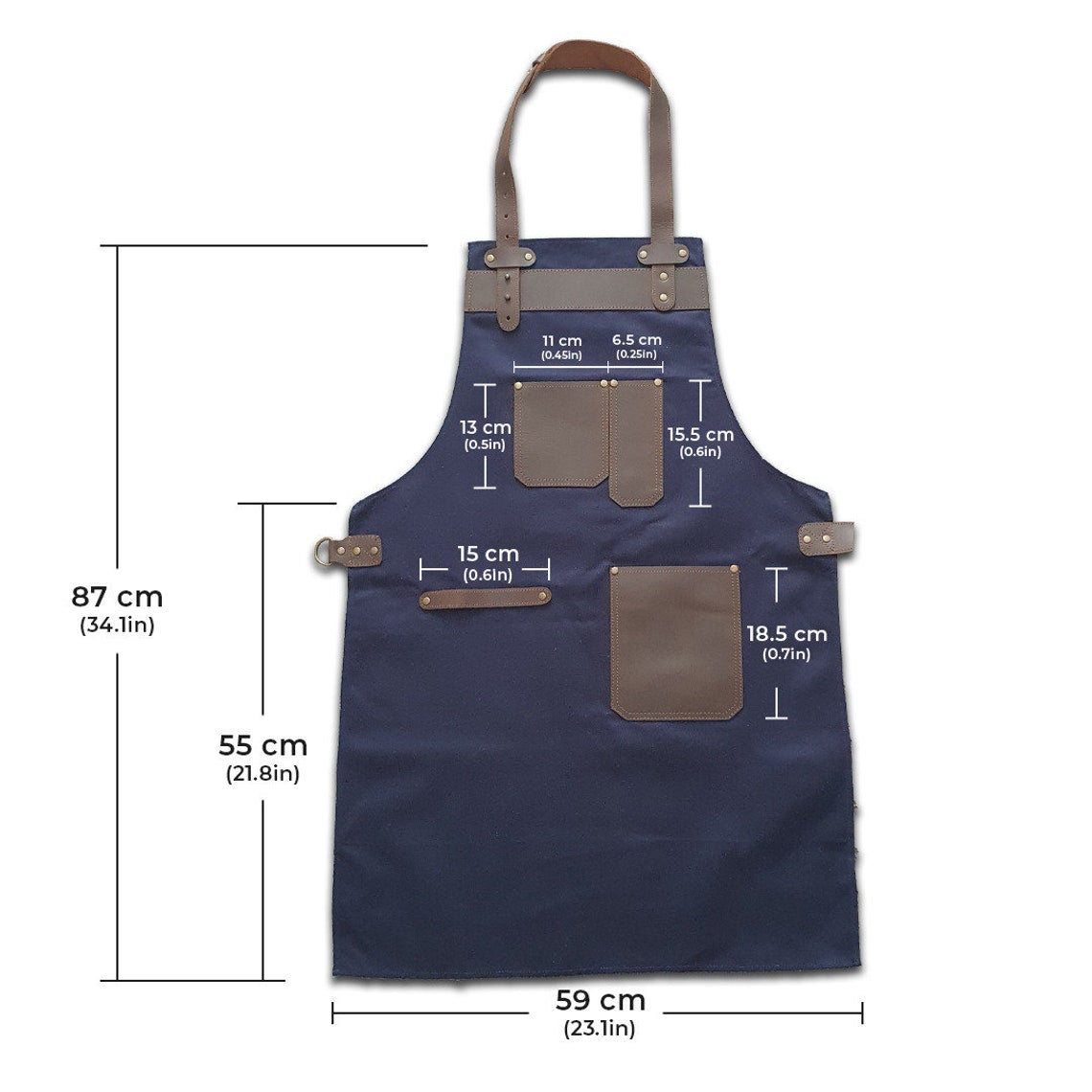 The Bedfordshire Butcher BBQ Canvas Apron