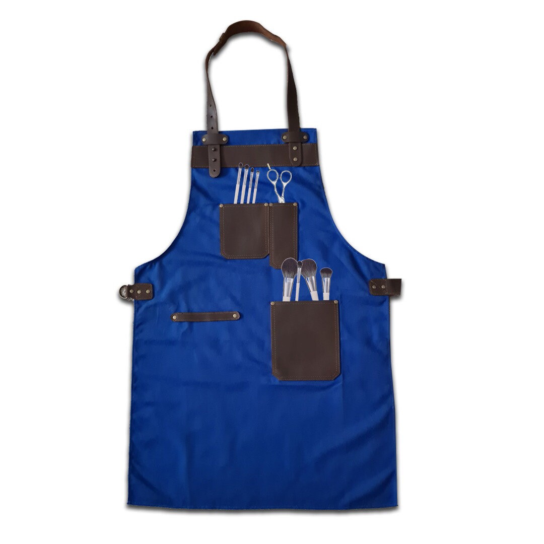 The Lancashire Royal Blue Canvas Apron