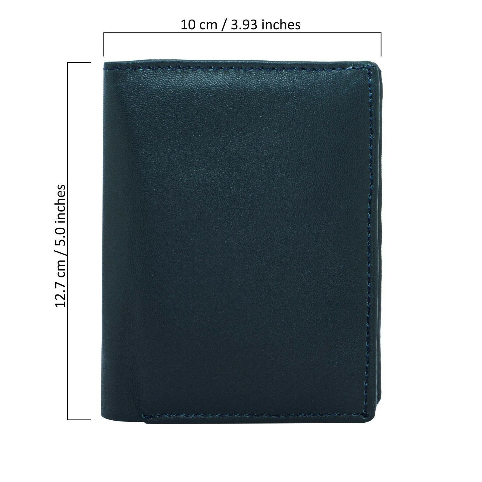 Merseyside Luxury Designer Men's Leather Trifold 14 Card slots Wallet