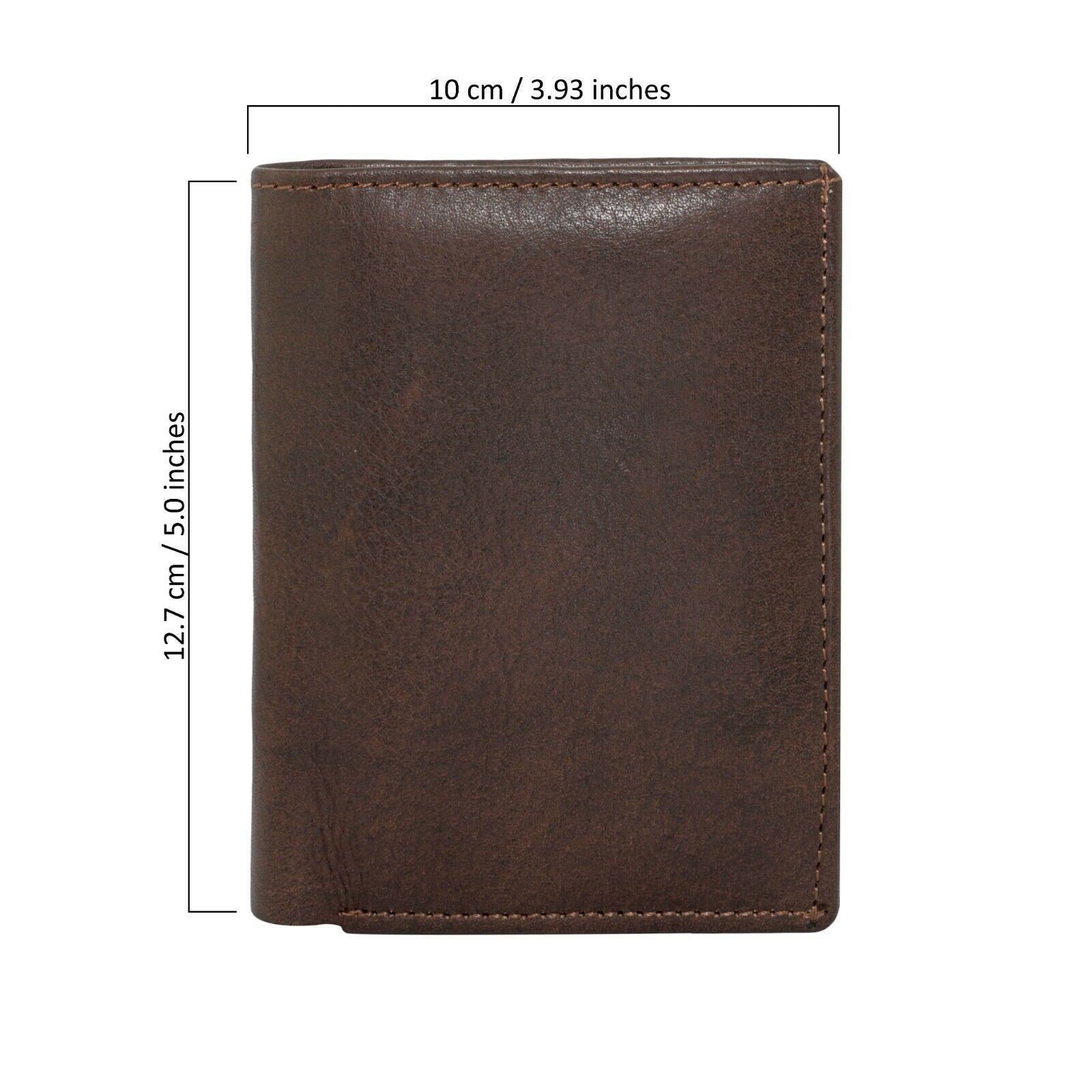 Merseyside Luxury Designer Men's Leather Trifold 14 Card slots Wallet