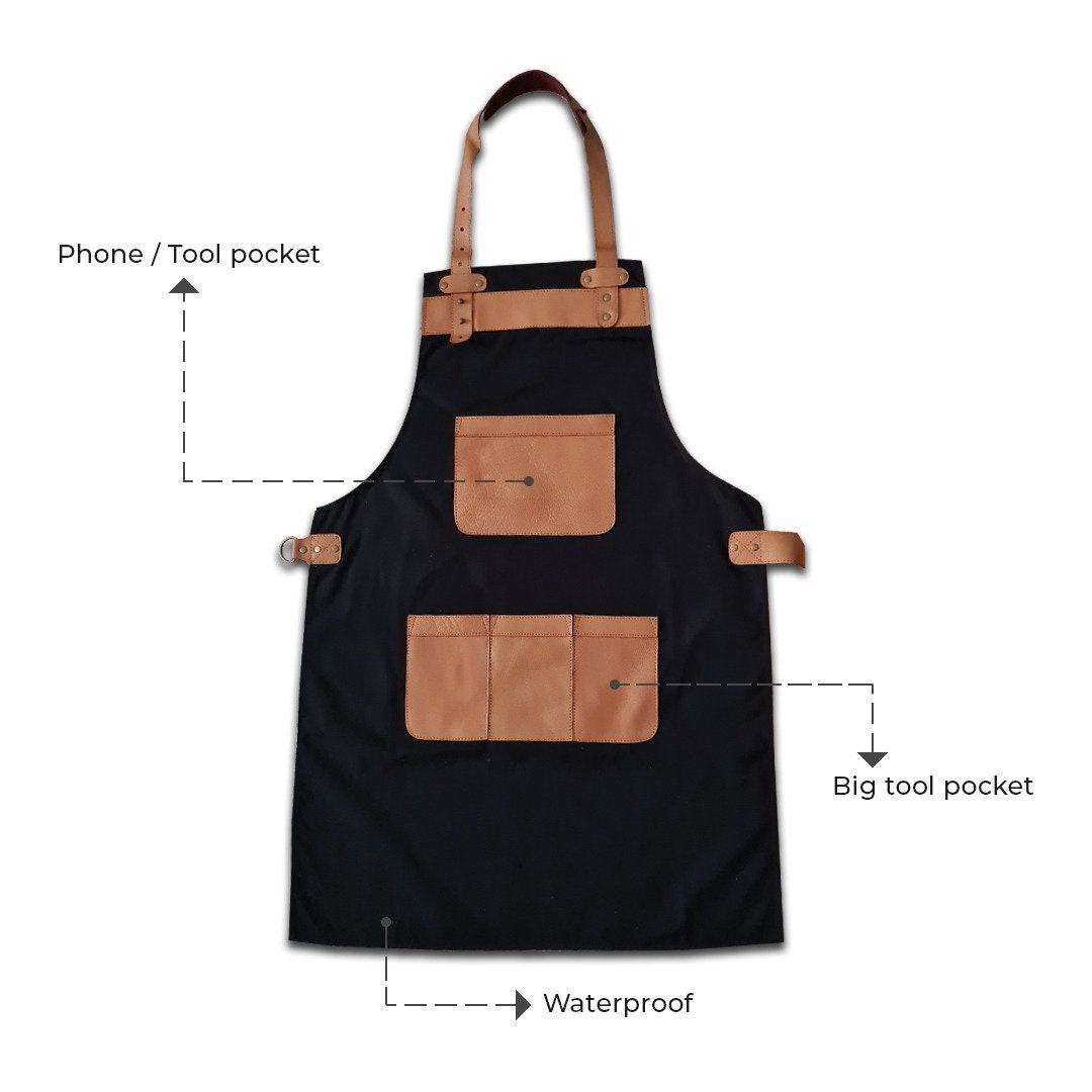 The East Riding of Yorkshire Black Canvas Butcher Apron